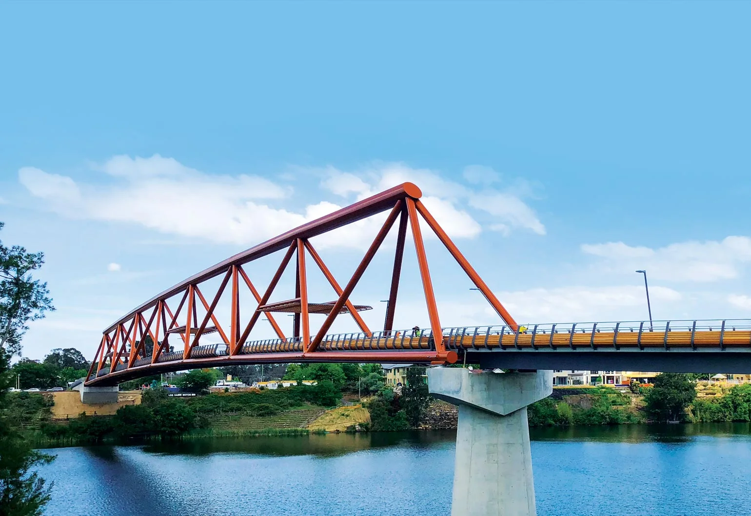 PCF Contractors electrical work on a bridge project